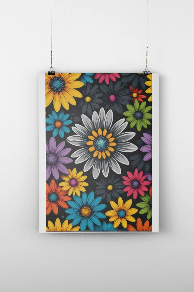 Daisy Flower Template & Mockup Set - Image 2