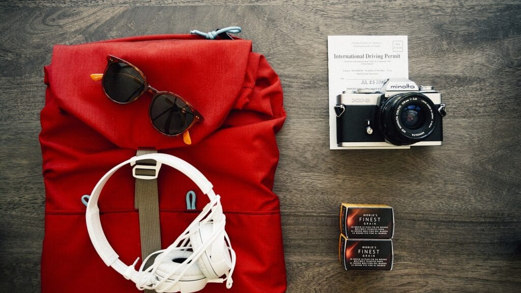 headphones, earphones, photo, camera, casual, backpack, lifestyle, music, listen, entertainment, fashion, backpack, backpack, backpack, backpack, backpack