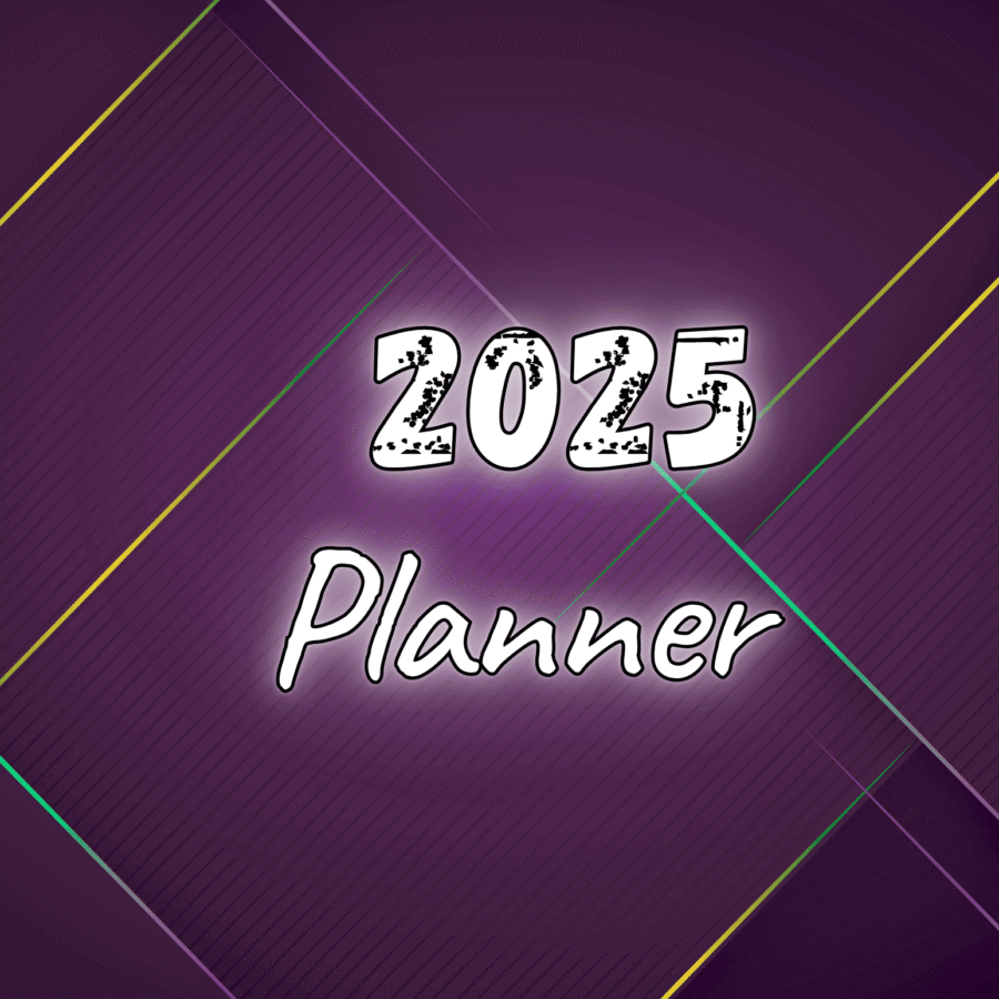 2025 Planner & Organizer: Achieve Your Goals