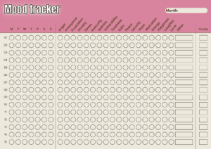 Mood Tracker pick white