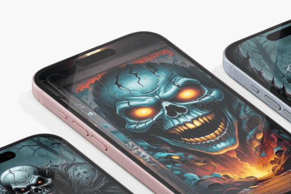 Transform your ebook and mobile device with this terrifyingly beautiful cover and wallpaper. Its hauntingly captivating design will add a touch of darkness and mystery to your digital life.
