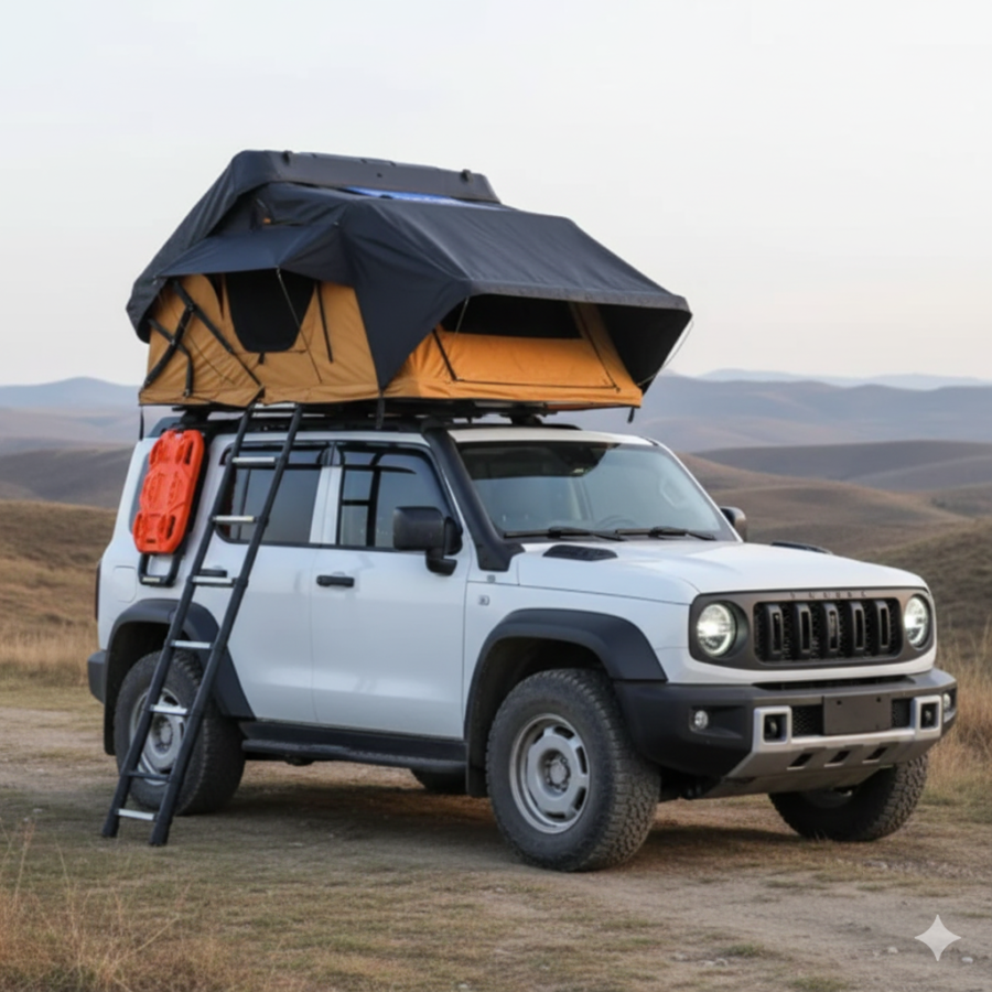 Custom Easy Pop-up Hard Shell Rooftop Tent for Family Glamping
