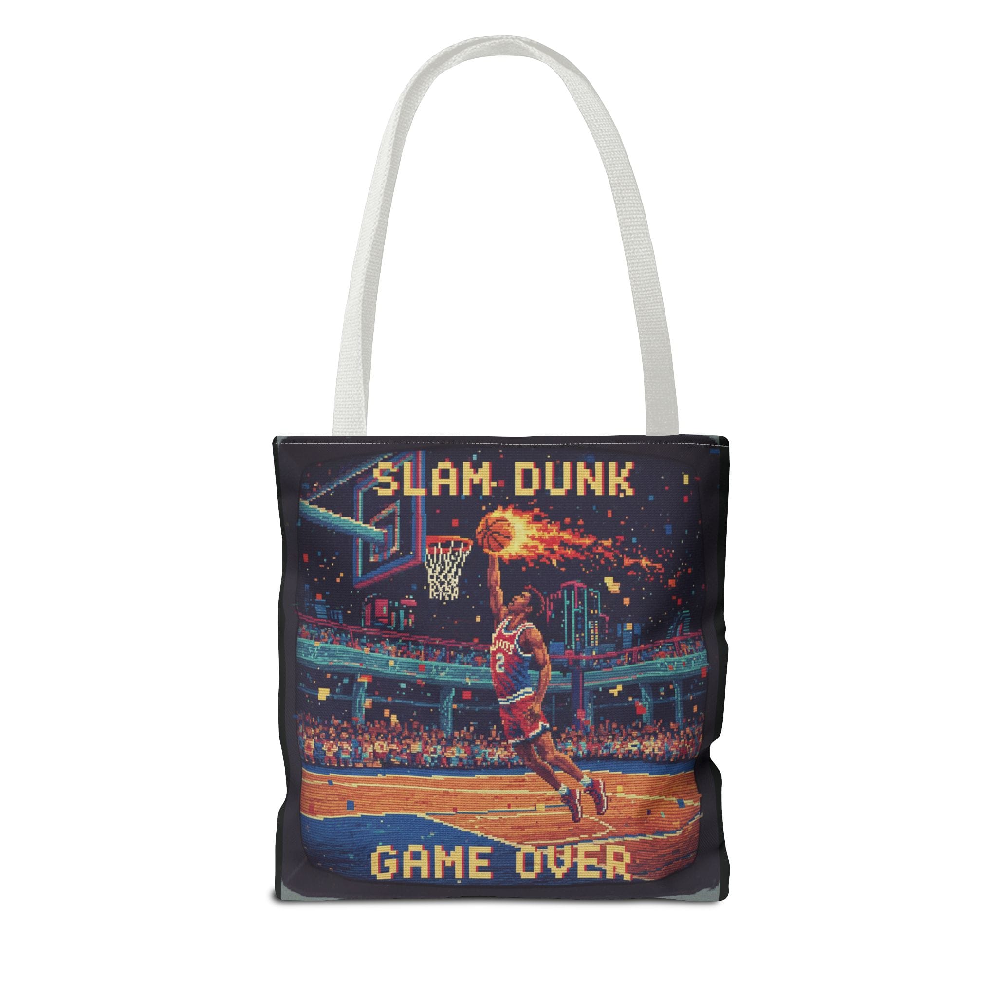 Vibrant Graphic Tote Bag, Stylish Reusable Bag for Shopping, Beach, Gym, Travel, Gift for Sports Lovers, Retro Gaming Enthusiasts - Image 10