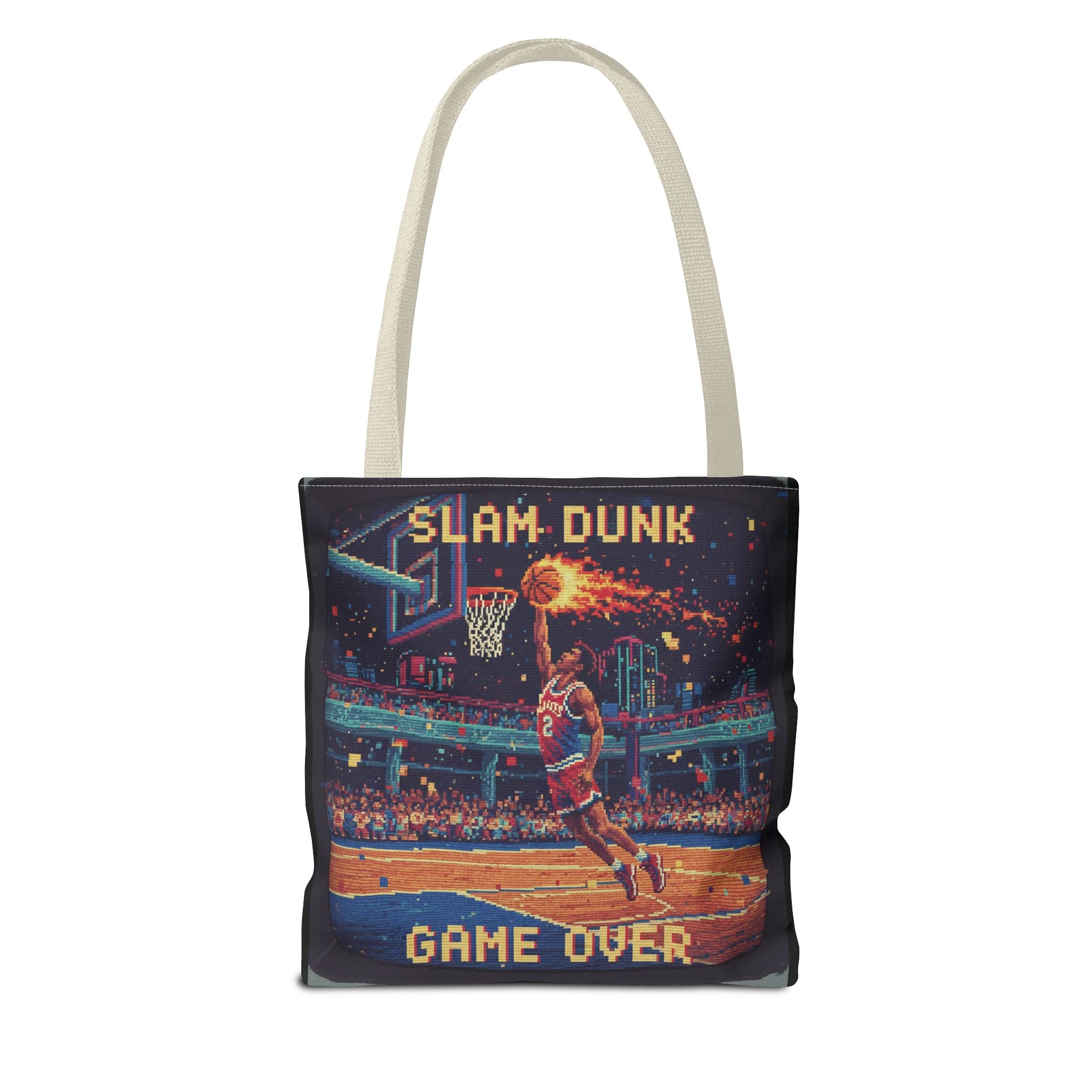 Vibrant Graphic Tote Bag, Stylish Reusable Bag for Shopping, Beach, Gym, Travel, Gift for Sports Lovers, Retro Gaming Enthusiasts - Image 14