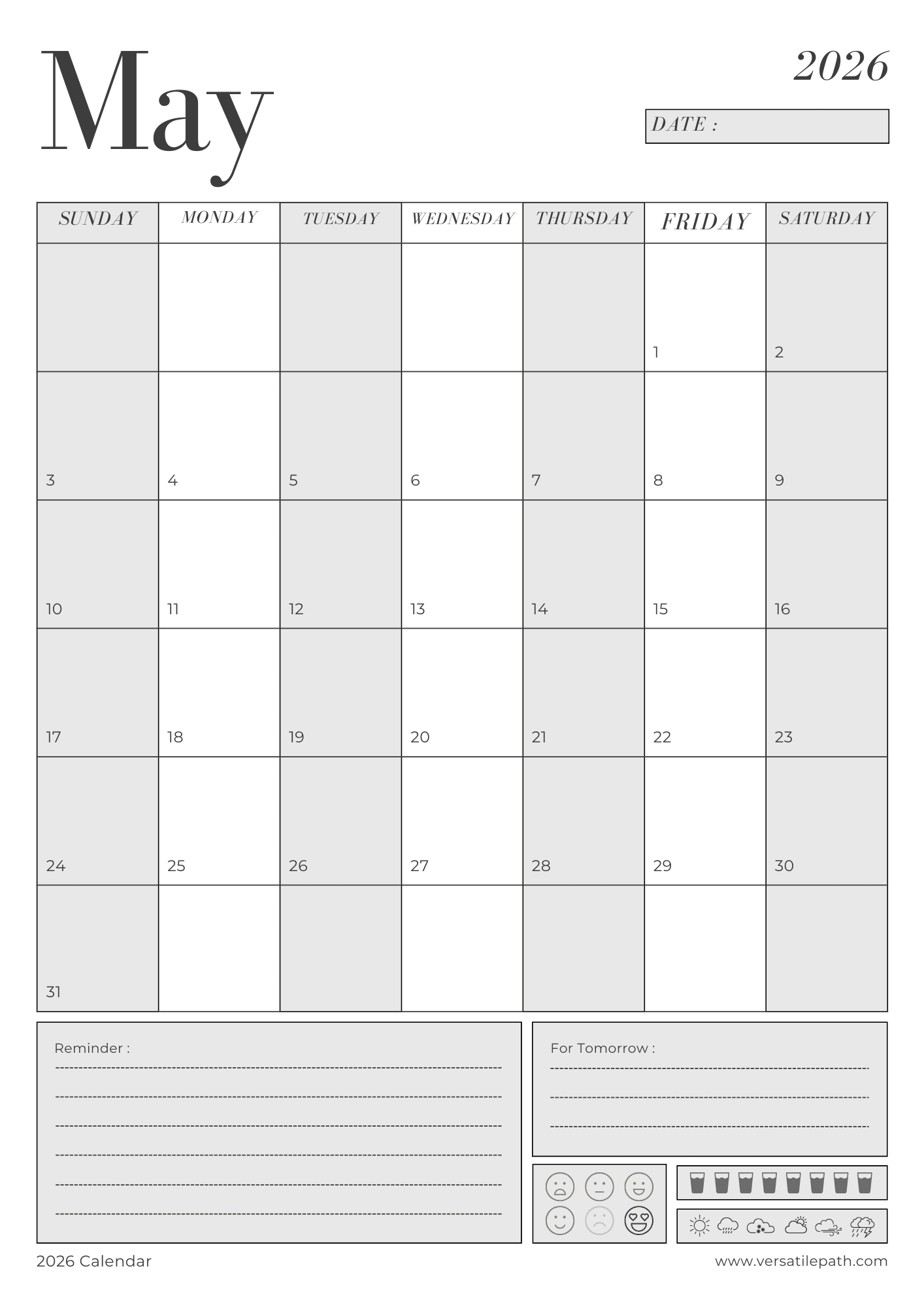 📅 2026 Printable Digital Planner – Daily, Weekly & Monthly PDF - Image 12