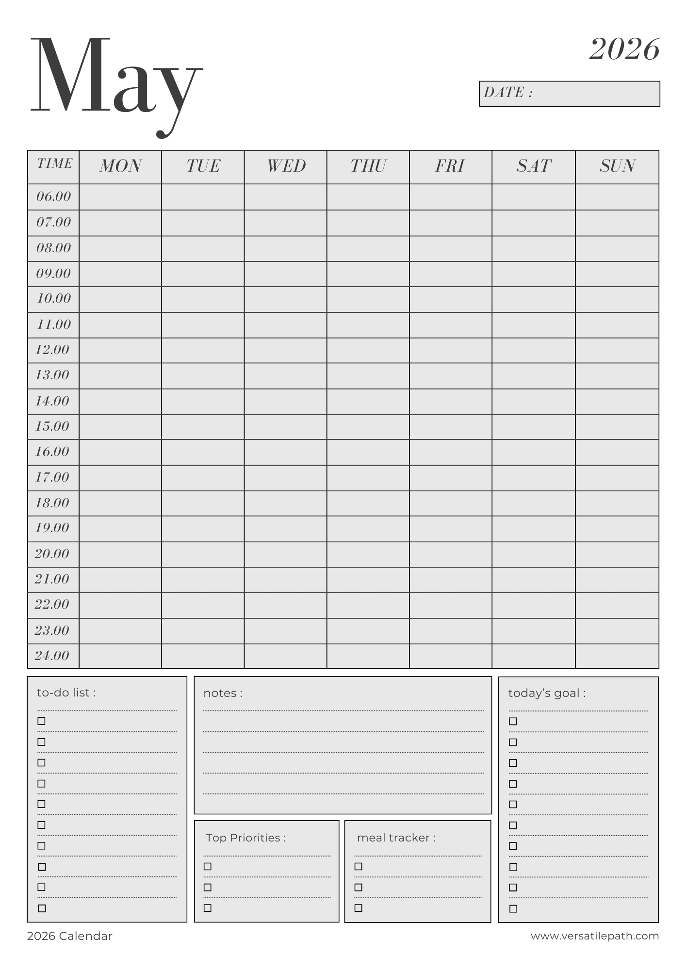 📅 2026 Printable Digital Planner – Daily, Weekly & Monthly PDF - Image 13
