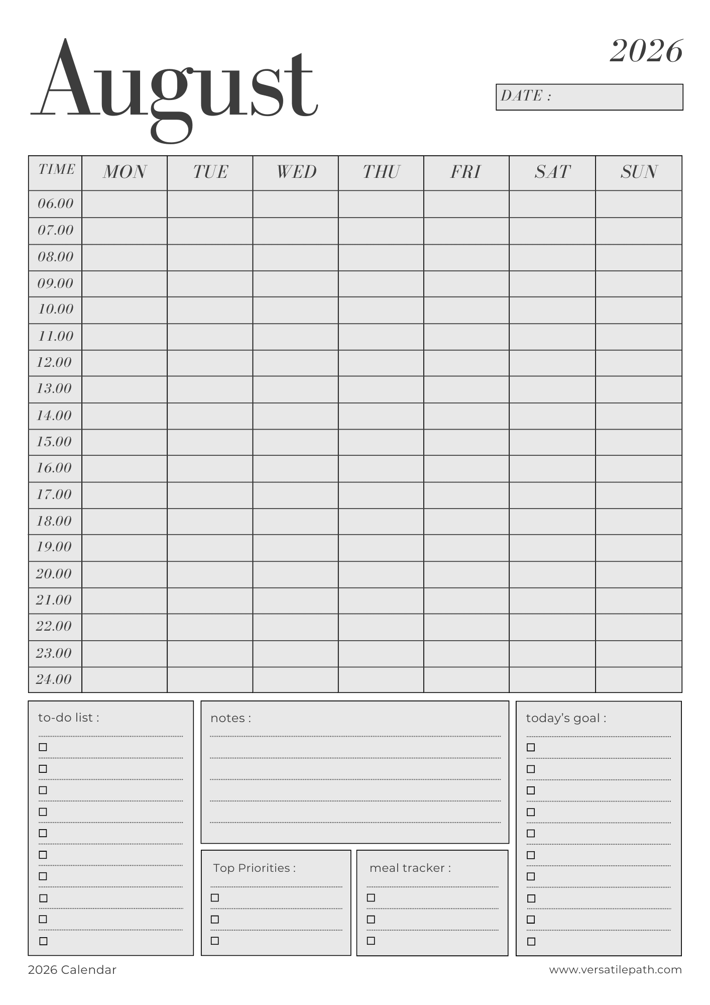 📅 2026 Printable Digital Planner – Daily, Weekly & Monthly PDF - Image 7