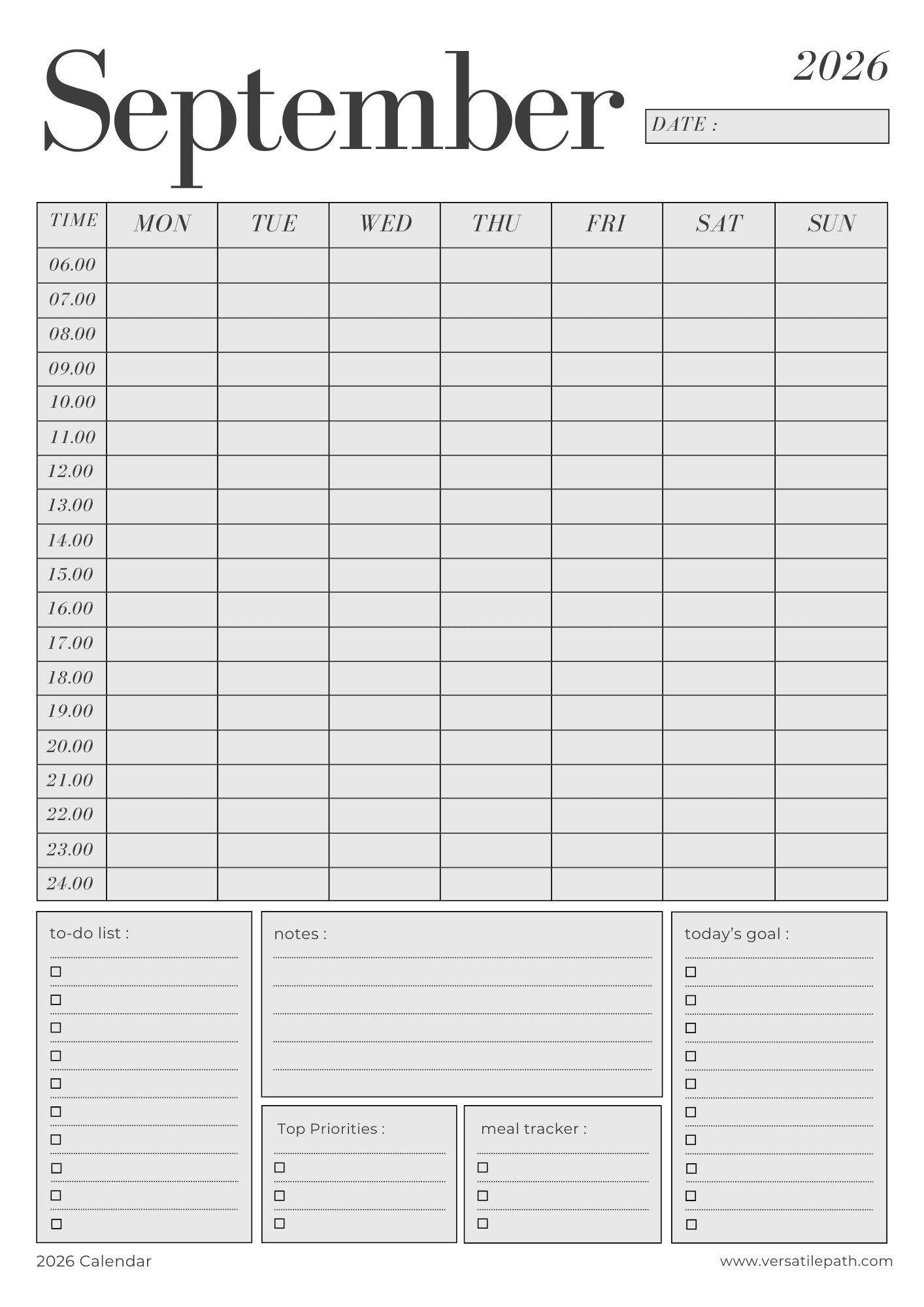 📅 2026 Printable Digital Planner – Daily, Weekly & Monthly PDF - Image 5