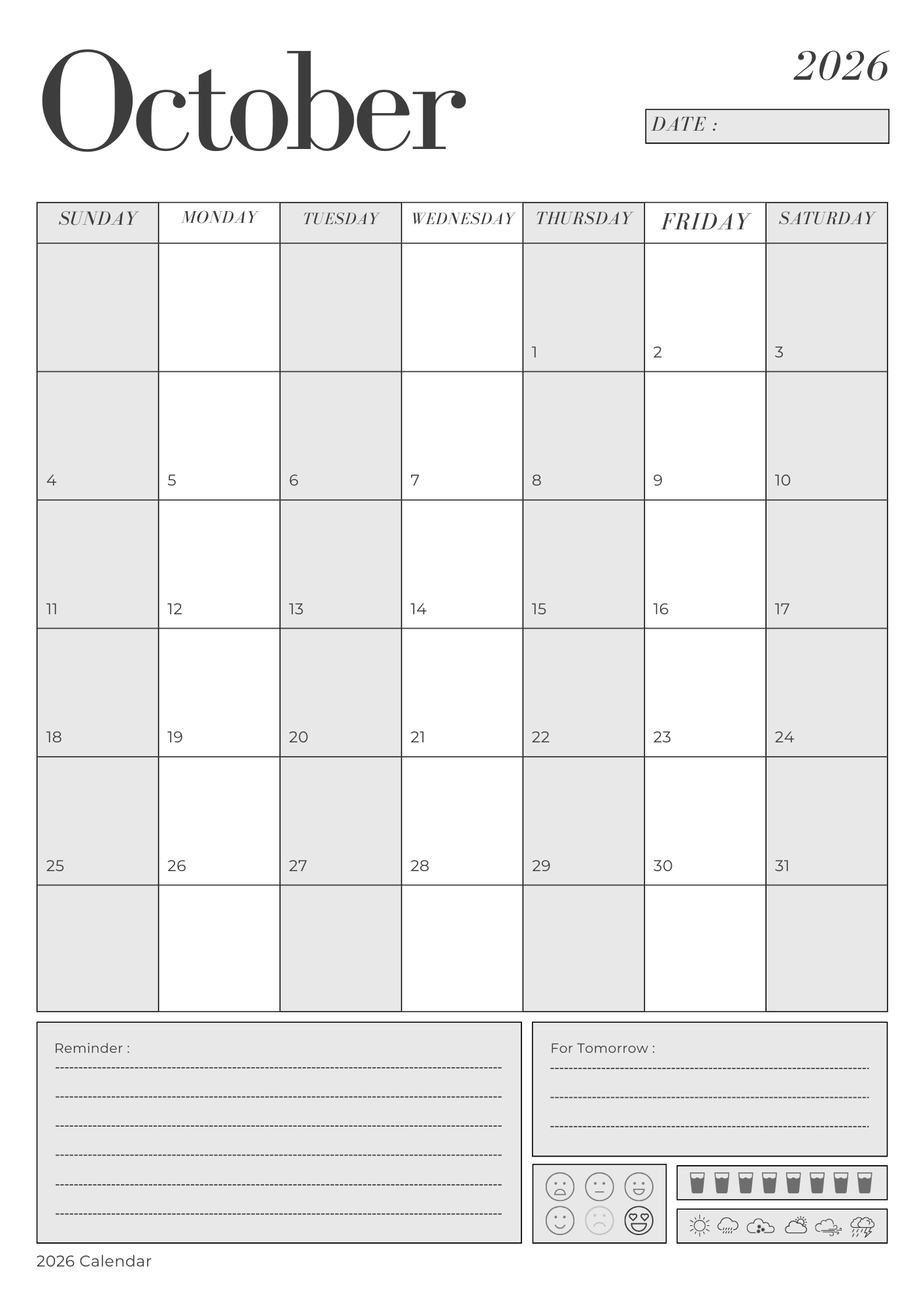 📅 2026 Printable Digital Planner – Daily, Weekly & Monthly PDF - Image 4