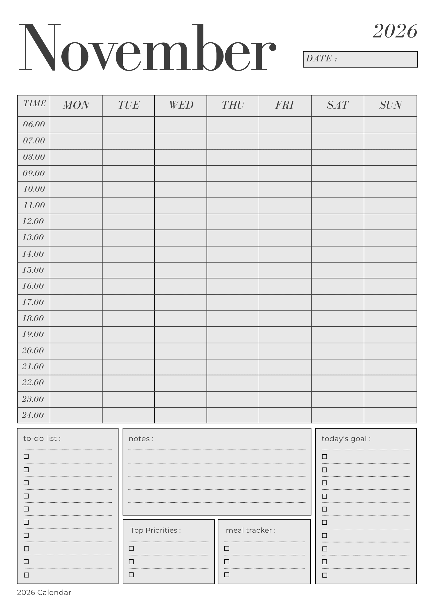 📅 2026 Printable Digital Planner – Daily, Weekly & Monthly PDF - Image 10