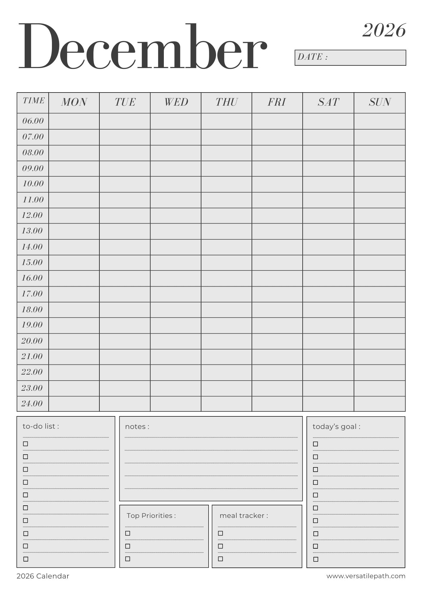 📅 2026 Printable Digital Planner – Daily, Weekly & Monthly PDF - Image 11