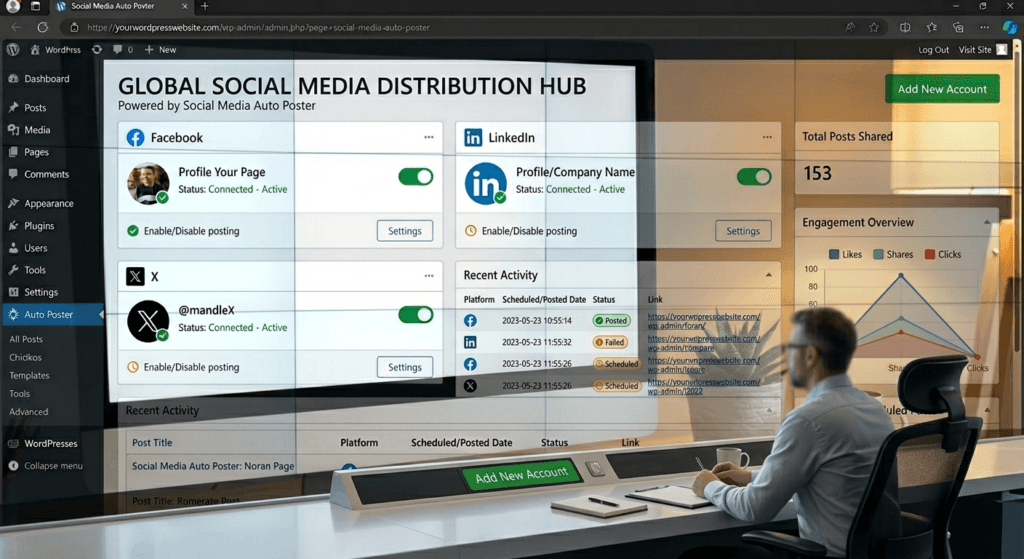 automated social publishing WordPress