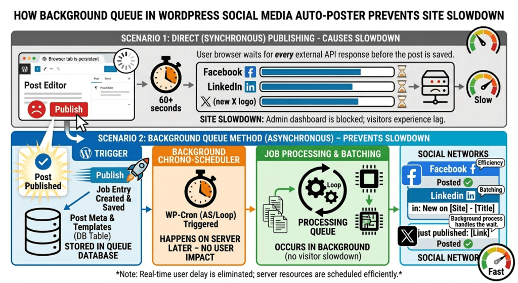 WordPress to Facebook LinkedIn Twitter